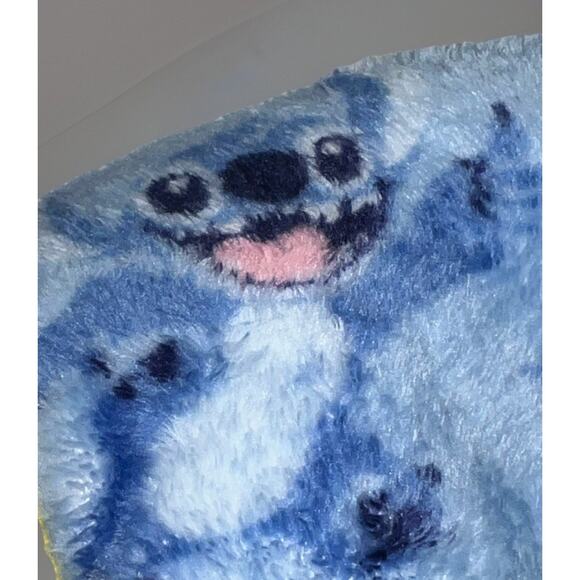 Disney Stitch One‑Piece Pajama Hooded Fleece Soft Jumpsuit Blue Adult Size S NWT - Picture 7 of 9